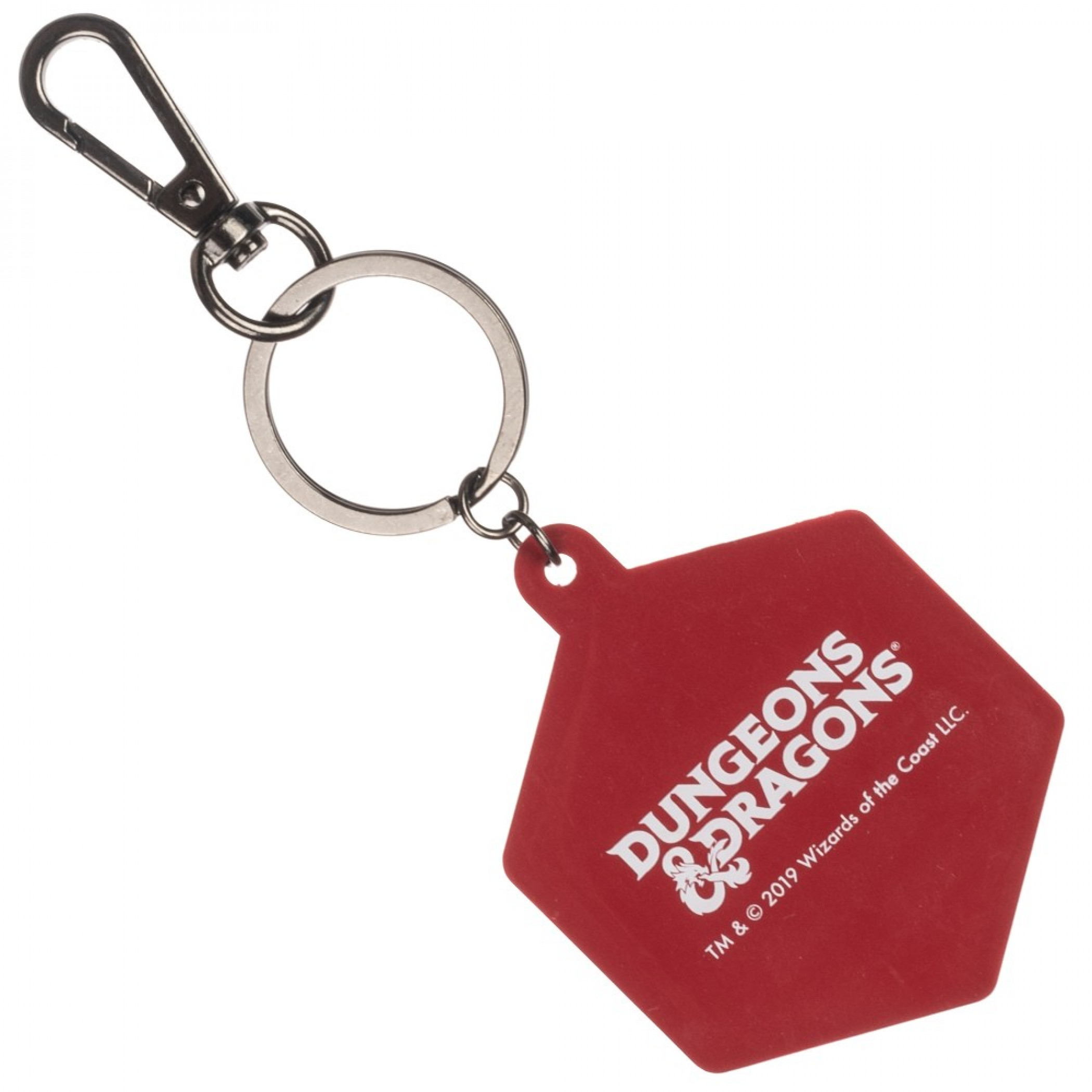 Dungeons and Dragons Red Dice Keychain